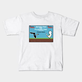 8 Bit Jersey Man VS Florida Man Kids T-Shirt